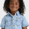 Toddler Boys' Short Sleeve Embroidered Denim Button-Up Shirt - Cat & Jack™ Medium Wash 2 Toddler Boys' Short Sleeve Embroidered Denim Button-Up Shirt - Cat & Jack™ Medium Wash -Kid Clothing GUEST f560e6ee 1549 4994 afed a9c5696d1276