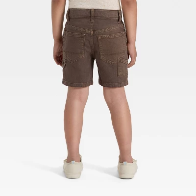 Toddler Boys' Carpenter Denim Shorts - Cat & Jack™ Brown 3 Toddler Boys' Carpenter Denim Shorts - Cat & Jack™ Brown