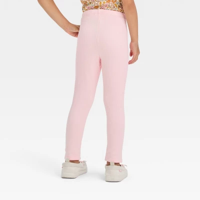 Toddler Girls' 2pk Leggings Set - Cat & Jack™ Pink/Gray 4 Toddler Girls' 2pk Leggings Set - Cat & Jack™ Pink/Gray - Image 2