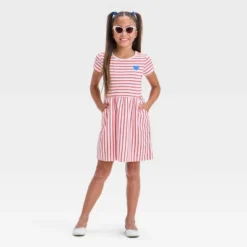 Girls' Short Sleeve Knit Dress - Cat & Jack™ -Kid Clothing GUEST fa92db26 621f 42d7 9811 c1d26c395ff7