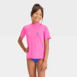 Girls' Butterfly Printed Rash Guard Swim Top - Cat & Jack™ Pink 7 Girls' Butterfly Printed Rash Guard Swim Top - Cat & Jack™ Pink -Kid Clothing GUEST fb59fcf4 d9c4 44f1 8e13 fb387177b510