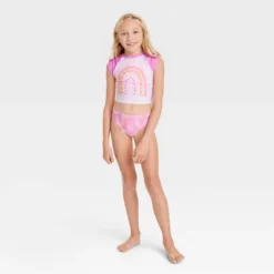 Girls' 3pc Over The Rainbow Swimwear Set - Cat & Jack™ -Kid Clothing GUEST fbdb2409 4ae1 4a99 a12b 037cf14ba074