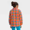 Girls' Button-Down Plaid Shacket - Cat & Jack™ Orange 2 Girls' Button-Down Plaid Shacket - Cat & Jack™ Orange -Kid Clothing GUEST fd60bace ca83 4bb6 9bed ef2145197fe6