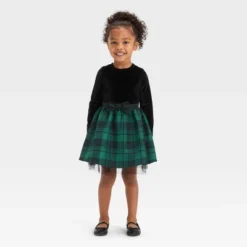 Toddler Girls' Checkered Dress - Cat & Jack™ Green 7 Toddler Girls' Checkered Dress - Cat & Jack™ Green -Kid Clothing GUEST fda54c60 f59d 42c9 a25d e0c6c5545ac6