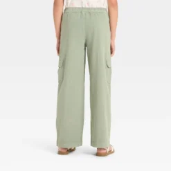 Girls' Pull-On Wide Leg Cargo Pants - Cat & Jack™
