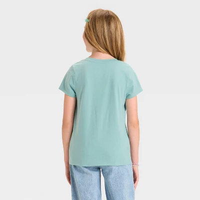 Girls' Short Sleeve Stone Valley Pony Club Graphic T-Shirt - Cat & Jack™ Ocean Green 4 Girls' Short Sleeve Stone Valley Pony Club Graphic T-Shirt - Cat & Jack™ Ocean Green - Image 2